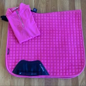 LeMieux watermelon set . Saddle pad and small shirt